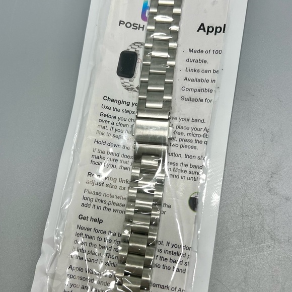 Posh Tech Stainless Steel Apple Watch Band - Picture 4 of 4
